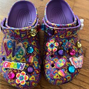 Womens Lisa Frank Crocs Size 6!